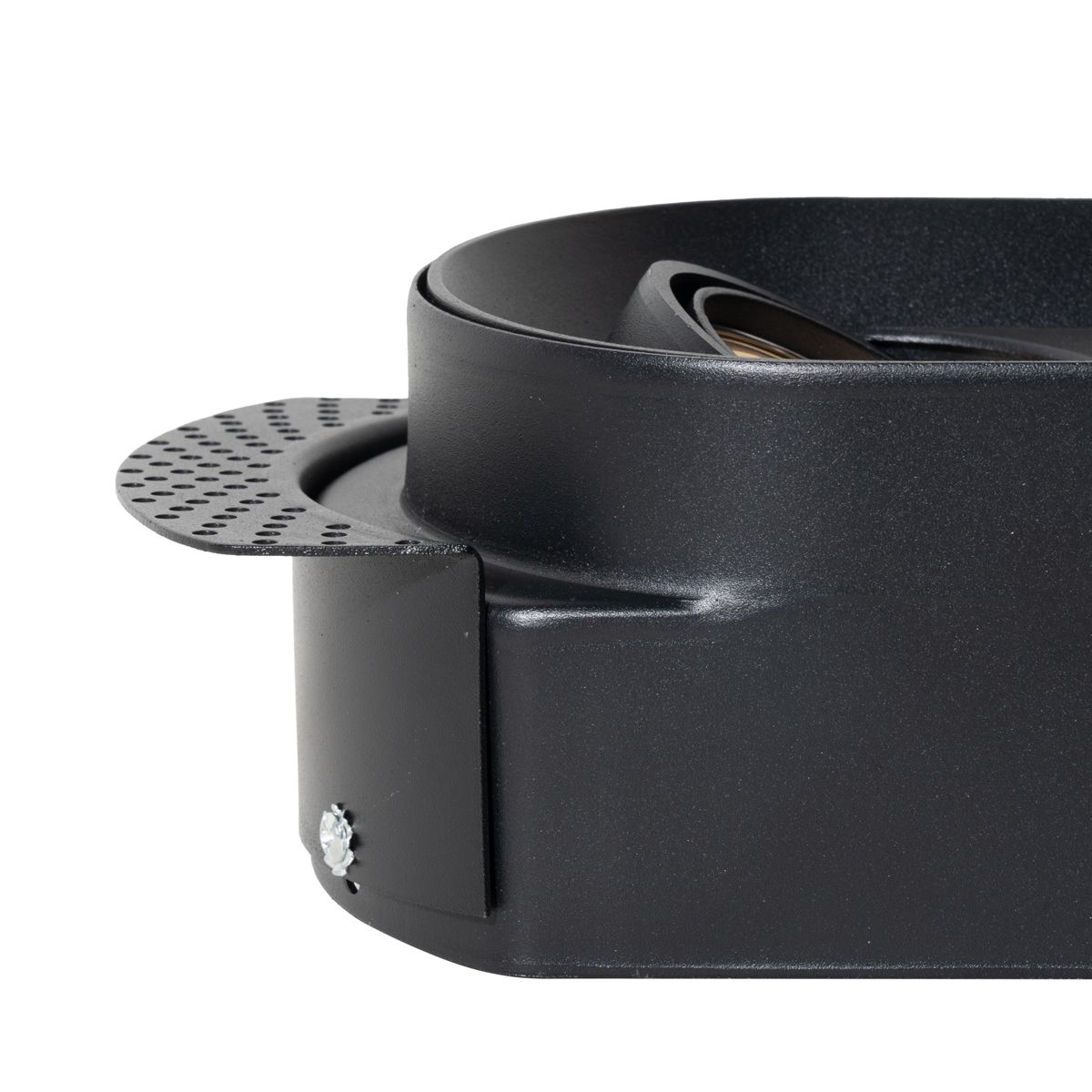 Afgeronde inbouwspot zwart GU10 50mm 2-lichts - Hubs