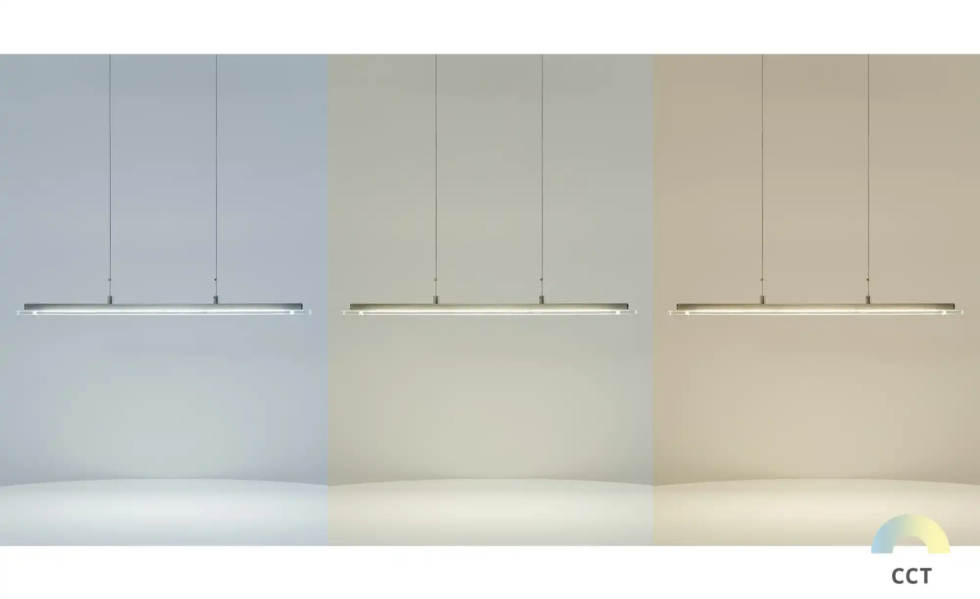 Fischer-Honsel LED-Pendelleuchte, Nickel-matt, Glas satiniert