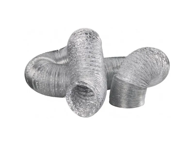Wallair N55878 Fleksibelt ventilationsrør Aluminium (Ø x L) 10.2 cm x 10 m Sølv