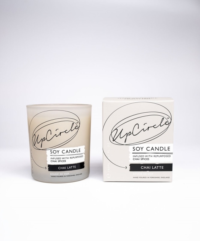 upcircle beauty Chai Latte Soy Wax Candle 180 ML