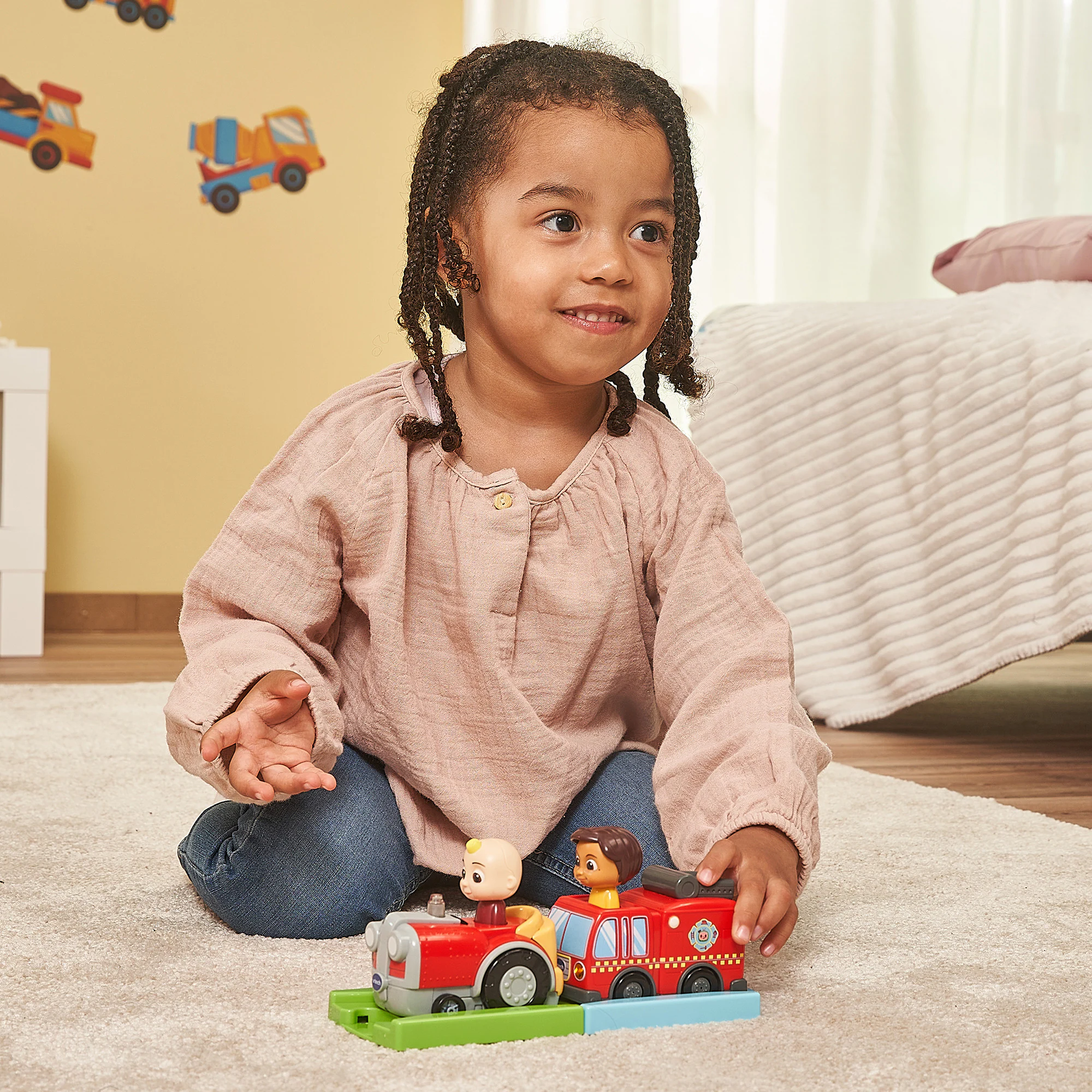 Vtech Spielfahrzeug Tut Tut Baby Flitzer - CoComelon Ninas Feuerwehrauto