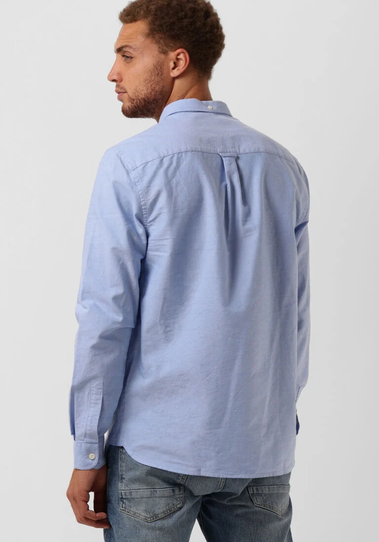 LYLE & SCOTT lichtblauwe lyle & scott casual overhemd regular fit light weight oxford shirt