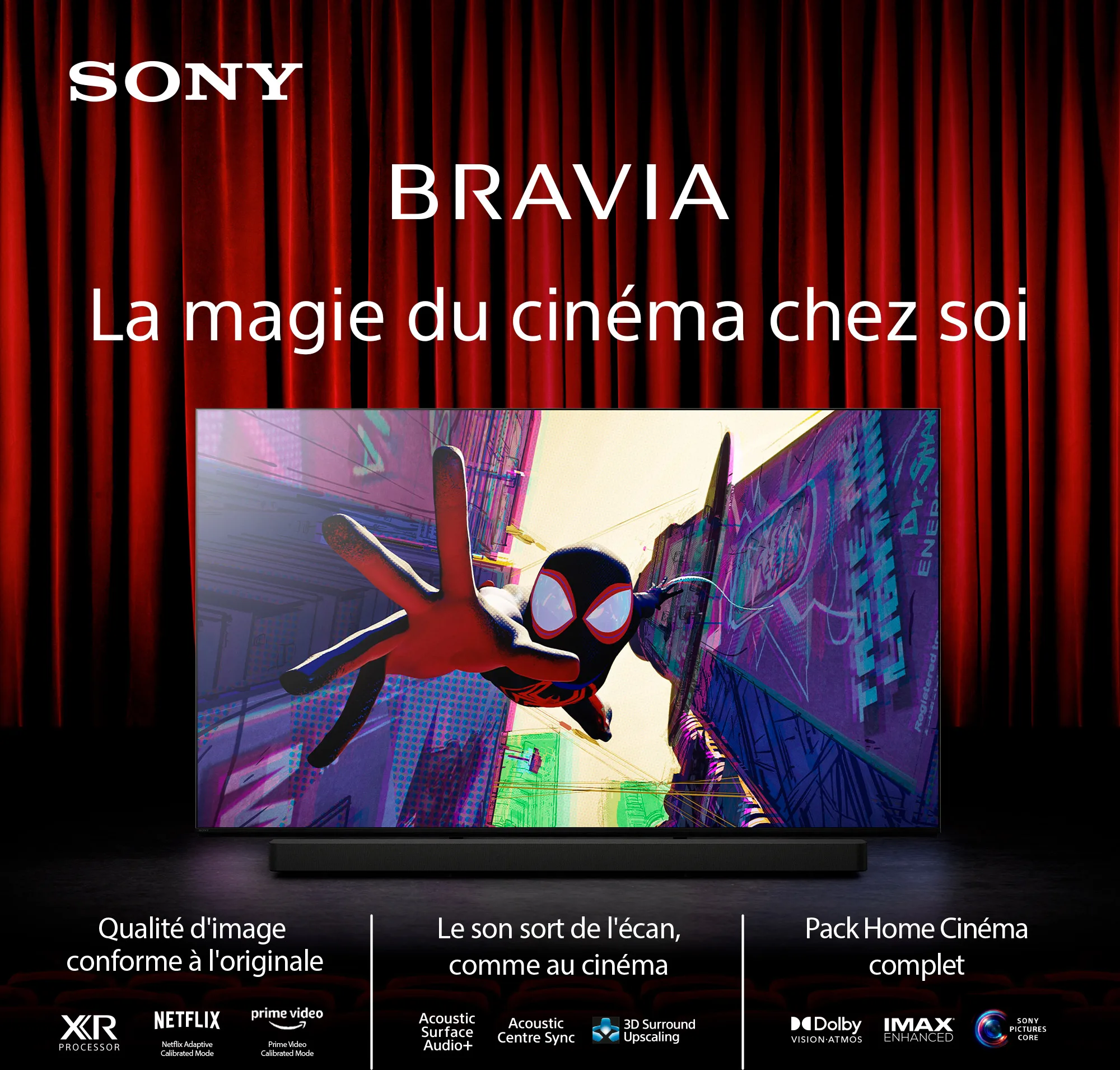 Sony 55 BRAVIA 8 (55XR80)   BRAVIA Theatre Bar 9   SA-SW5 TV UHD 4K