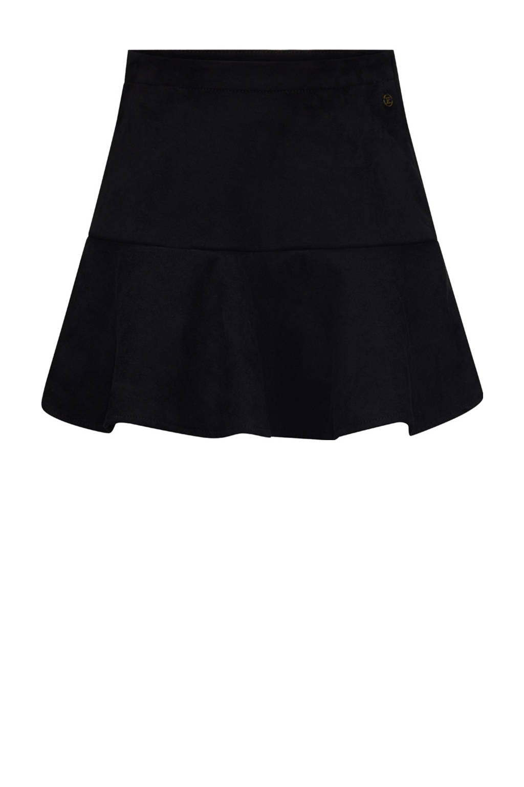 Retour Jeans suede korte rok zwart