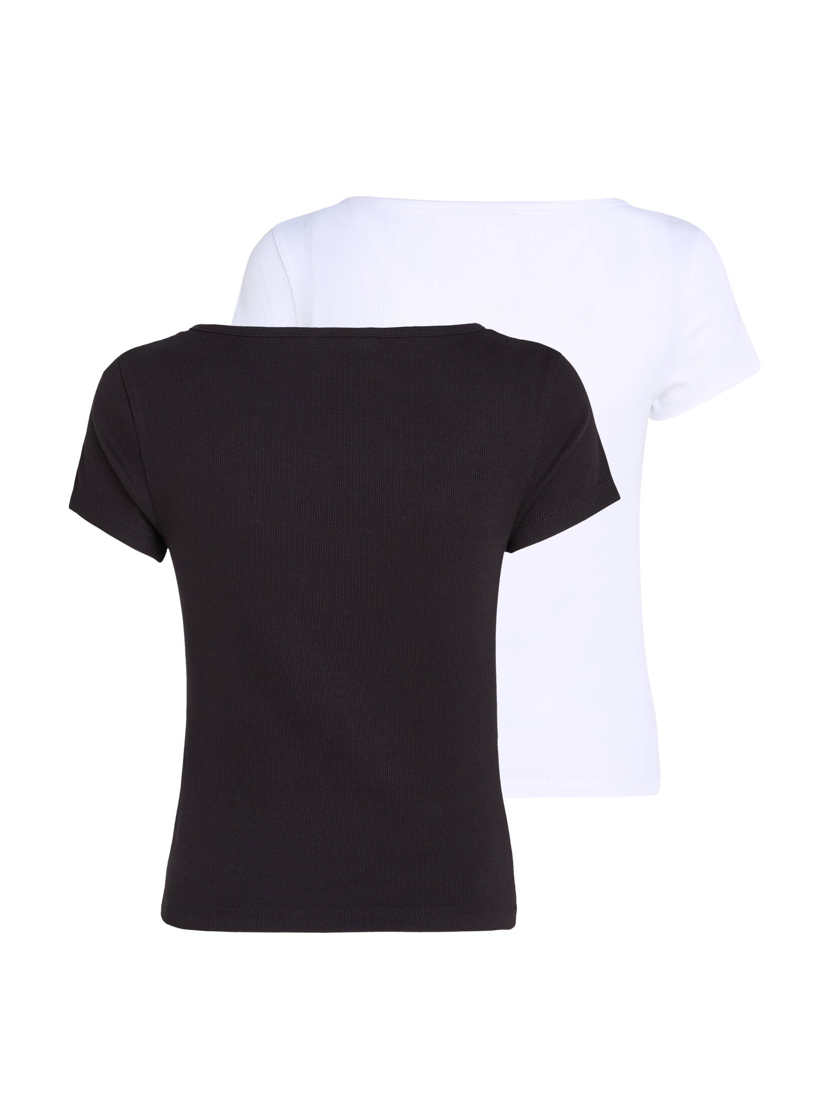Tommy Jeans| Damen T-Shirts TJW 2PACK HENLEY RIB TEE 2er-Pack
