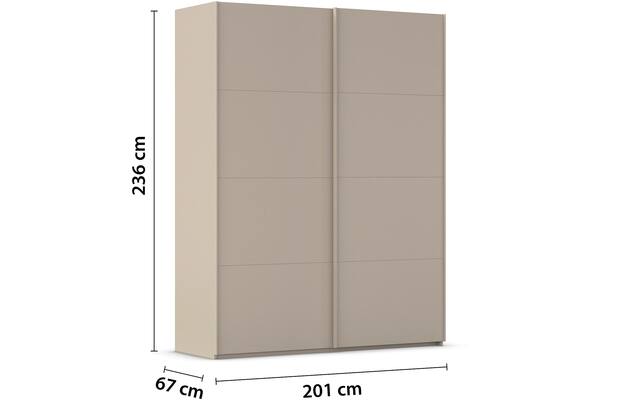 Kledingkast Finca Mat Glas