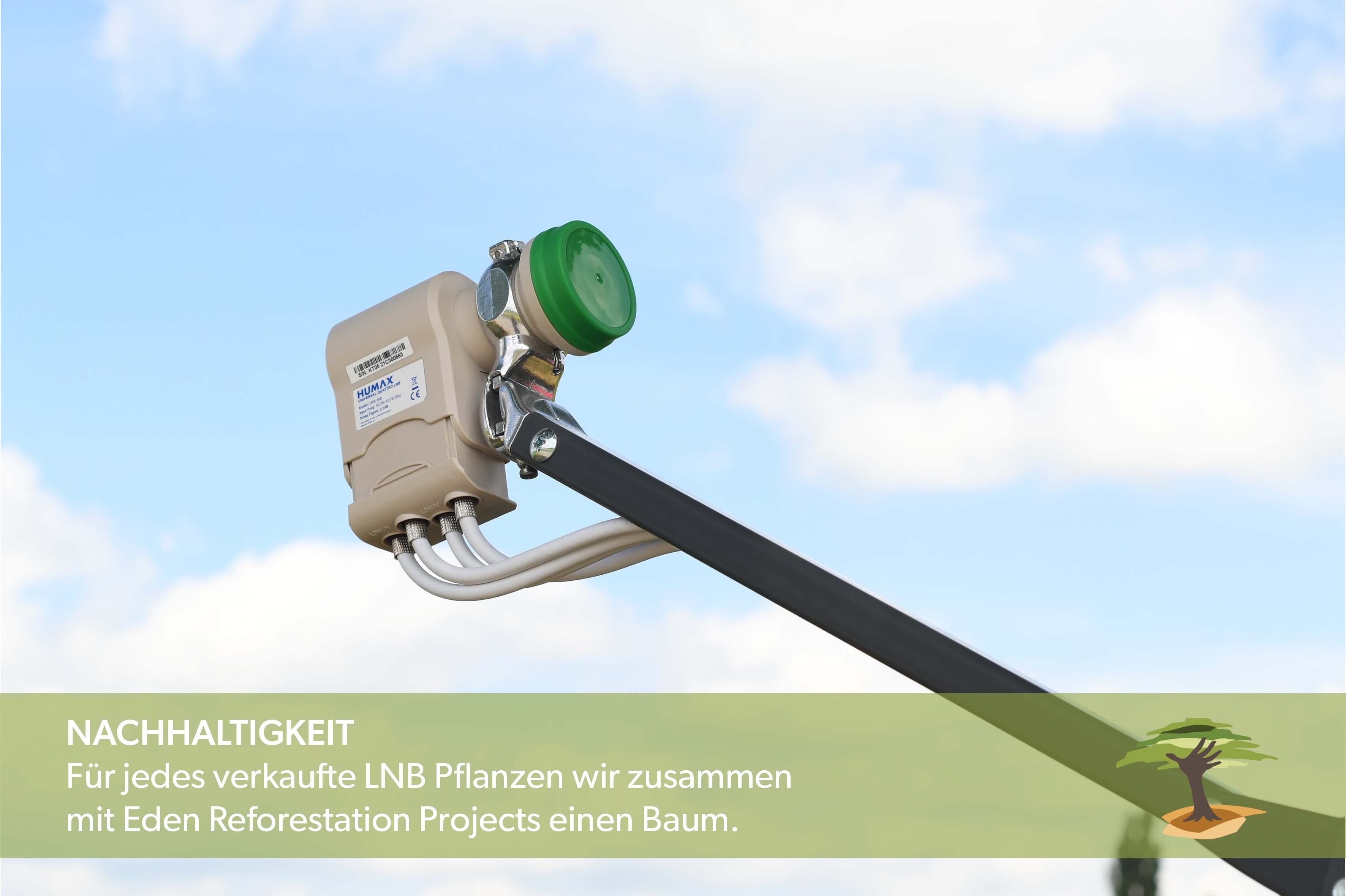 Humax Green Power Quattro LNB für Multischalter LTE Filter