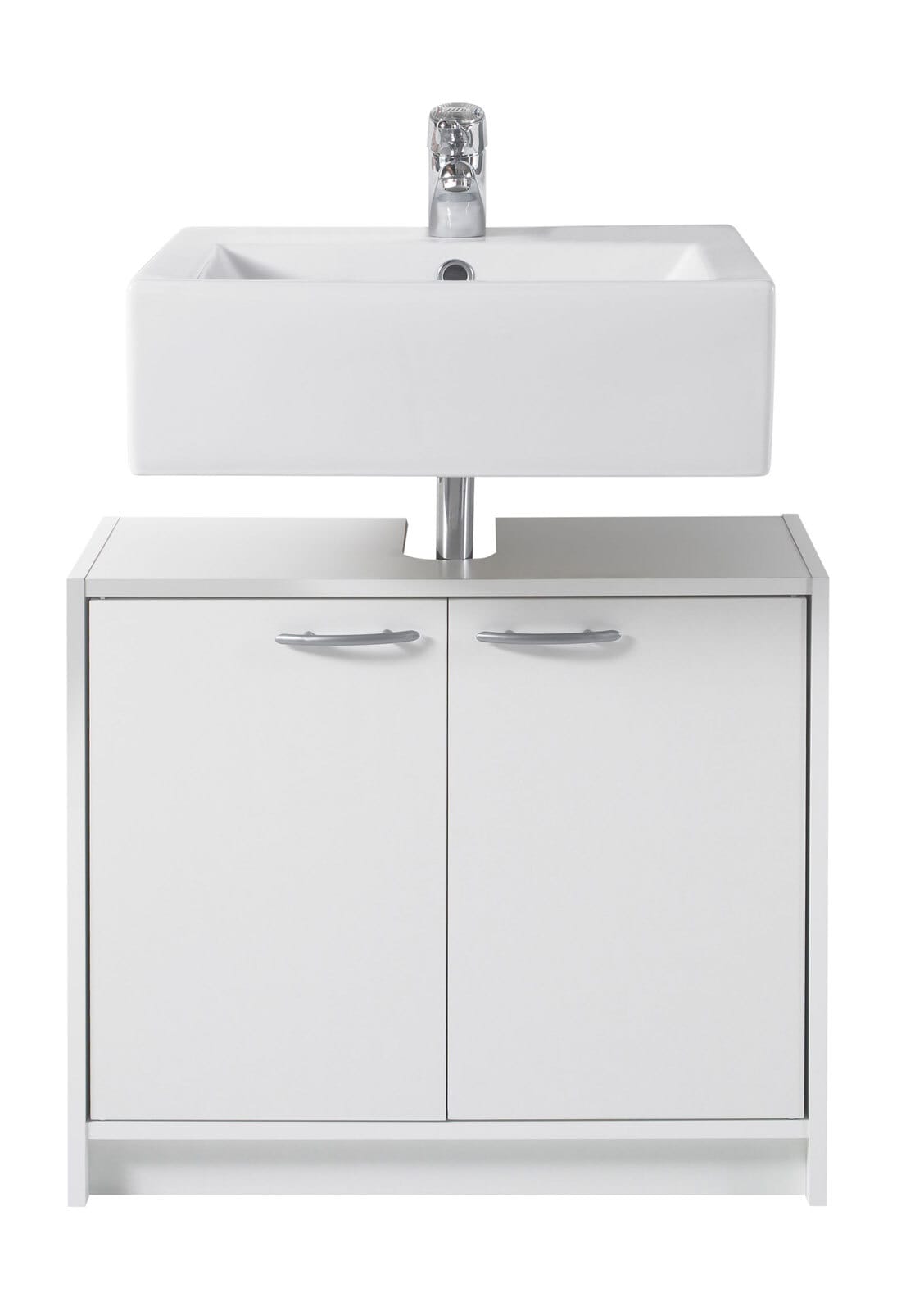Waschbeckenunterschrank Smash Weiß Nachbildung ca. 62,8 x 55 x 28,5 cm