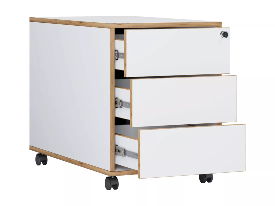 Caisson roulant de bureau Salia 3 tiroirs