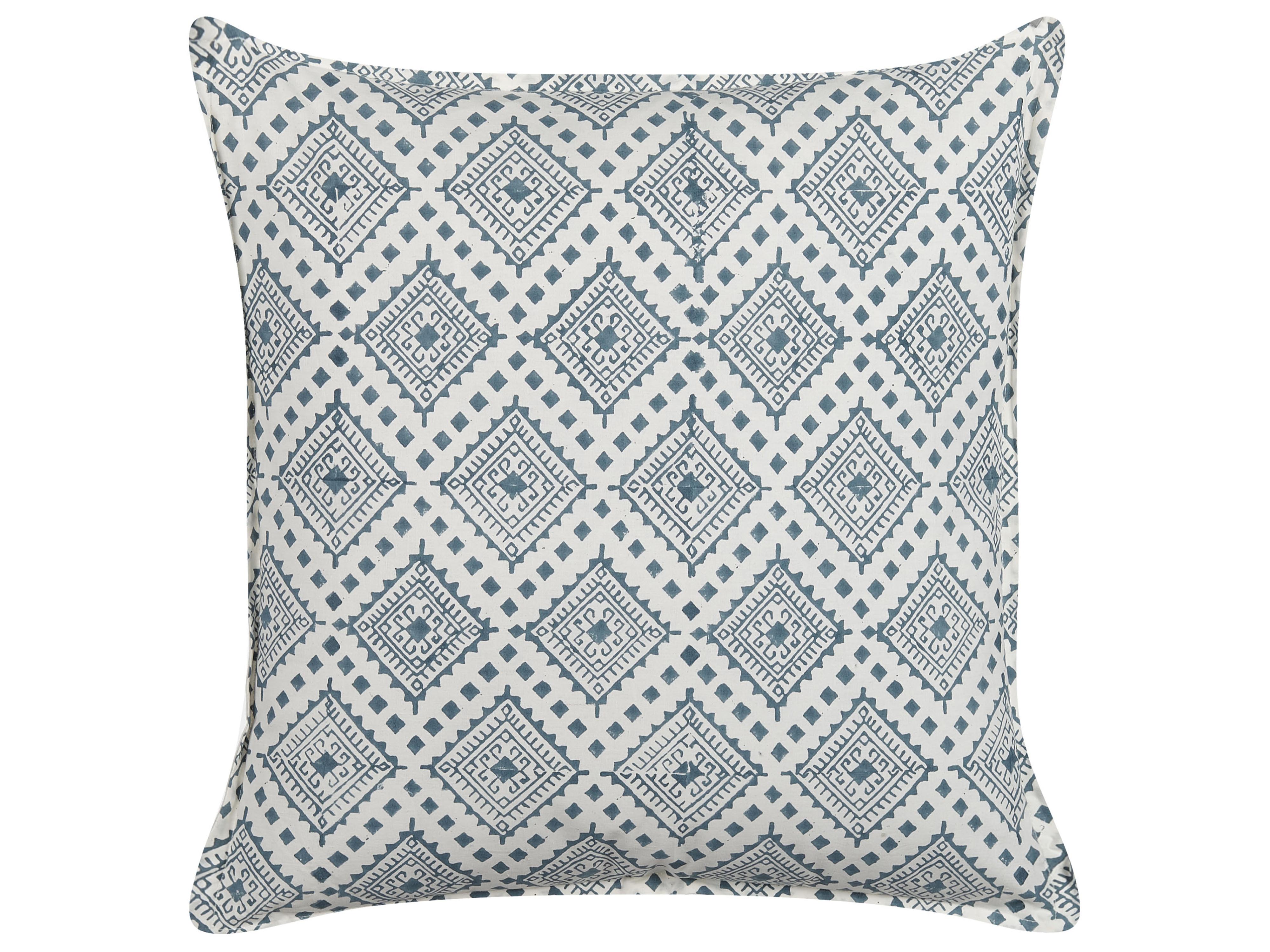 Sierkussen CORDATA Katoen 45 x 45 cm Blauw oosters patroon