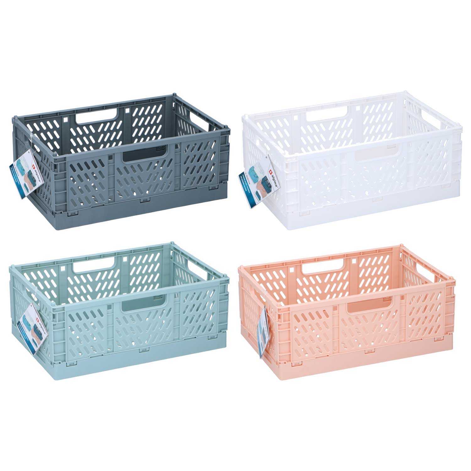 Klappbox Kunststoff 30,5 x 20 x 12 cm 4fach