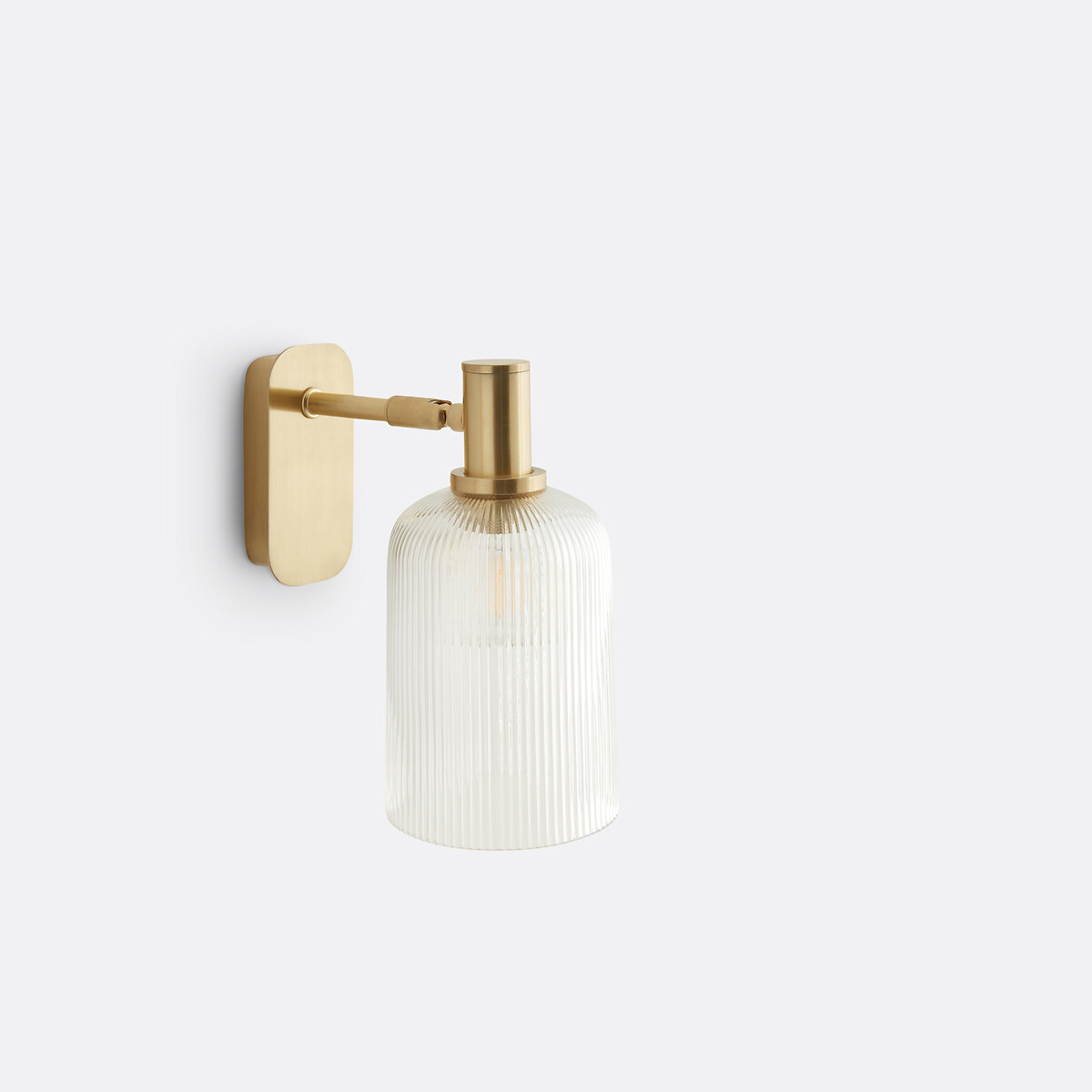 LA REDOUTE INTERIEURS<br>Luminária de parede articulada em vidro canelado, Bogotá
