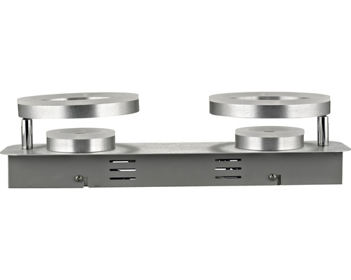 FLAIR LED plafondlamp 18W 2x360 lm + 2x685 lm 3000 K Ø 40 cm Adhara chroom