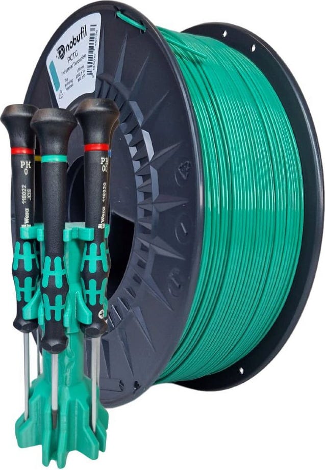 Nobufil  PCTG Industrial Turquoise, 1,75 mm / 1000 g    Schlagfestes PCTG Filament aus recycelten Kunststoffen in Industrial Turquoise