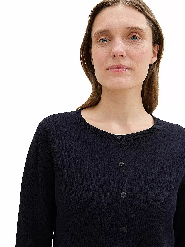 TOM TAILOR Strickjacke dunkelblau