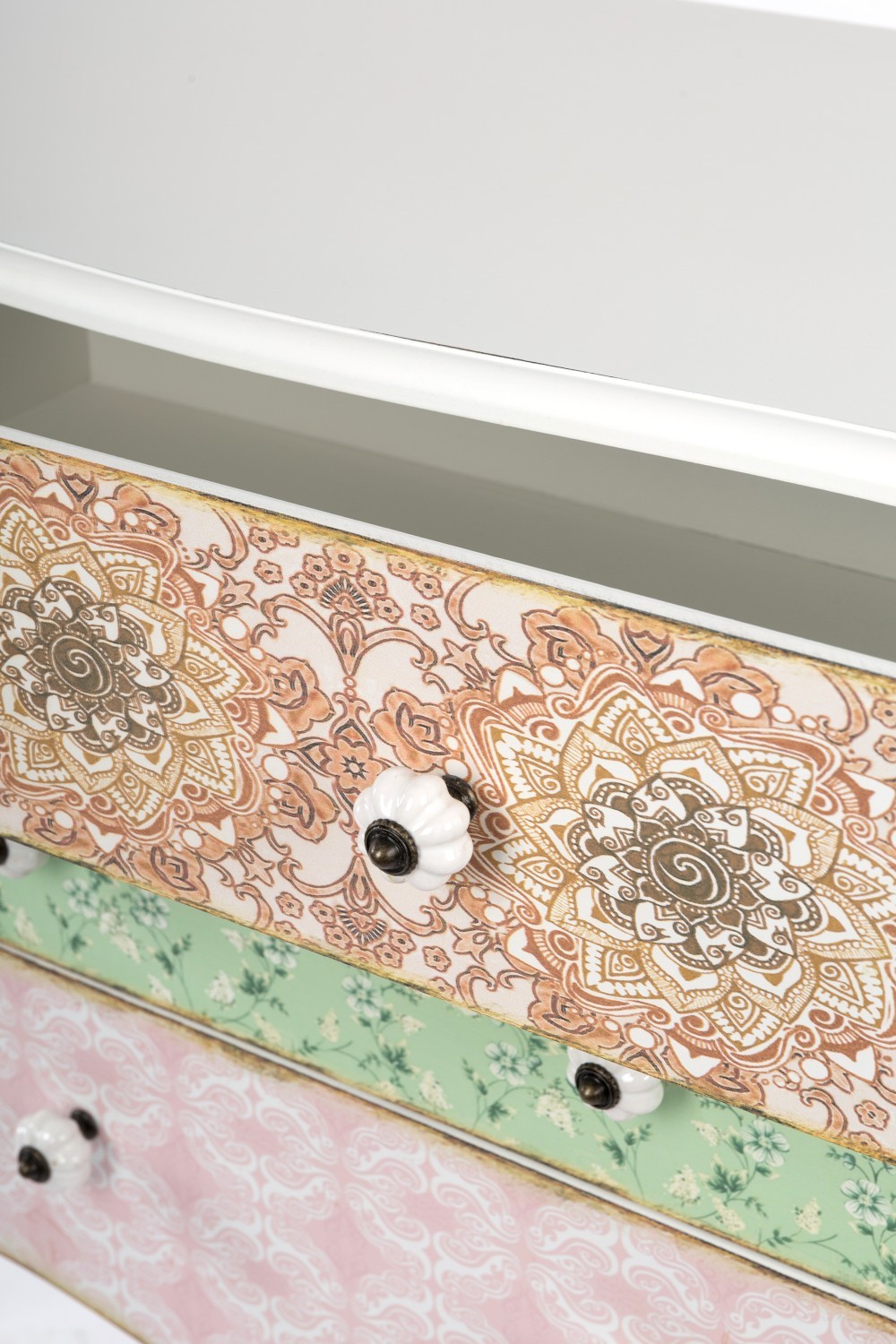 Konsole PAISLEY - bunt - mit 3 Schubladen