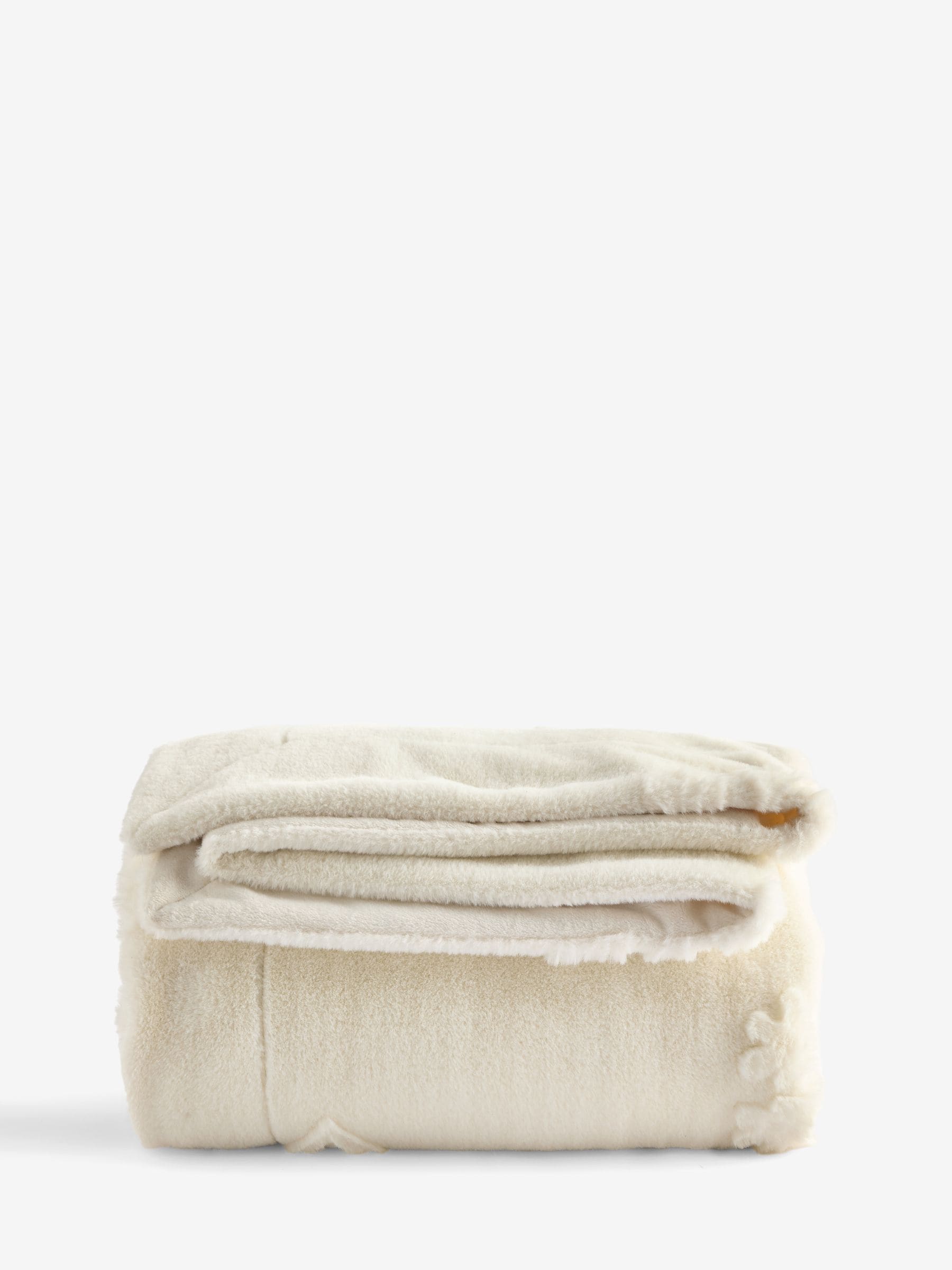 Christmas Snow Flake Cut Fur Throw