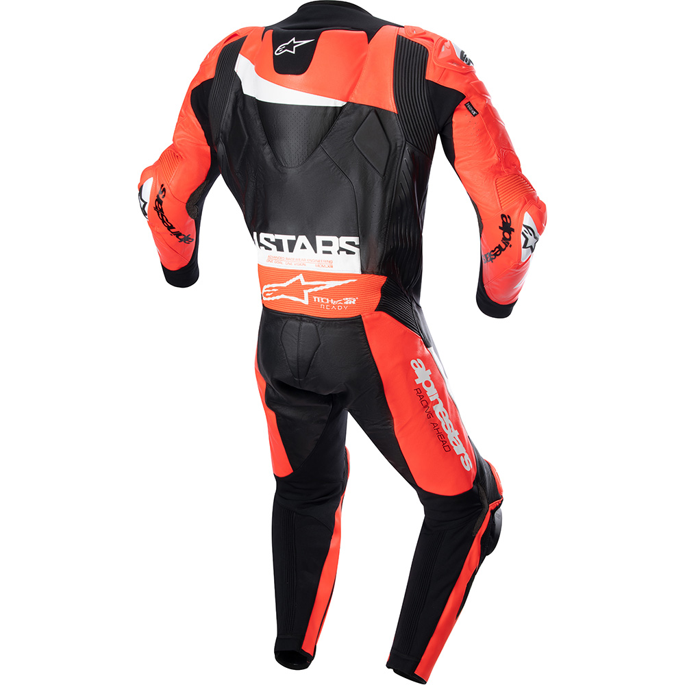 Alpinestars - Combinaison GP Plus V4 - 1 pièce Noir / Rouge fluo / Blanc