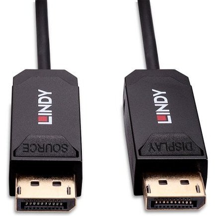Lindy Câble DisplayPort 2.0 UHBR10 Hybride Fibre Optique 15m