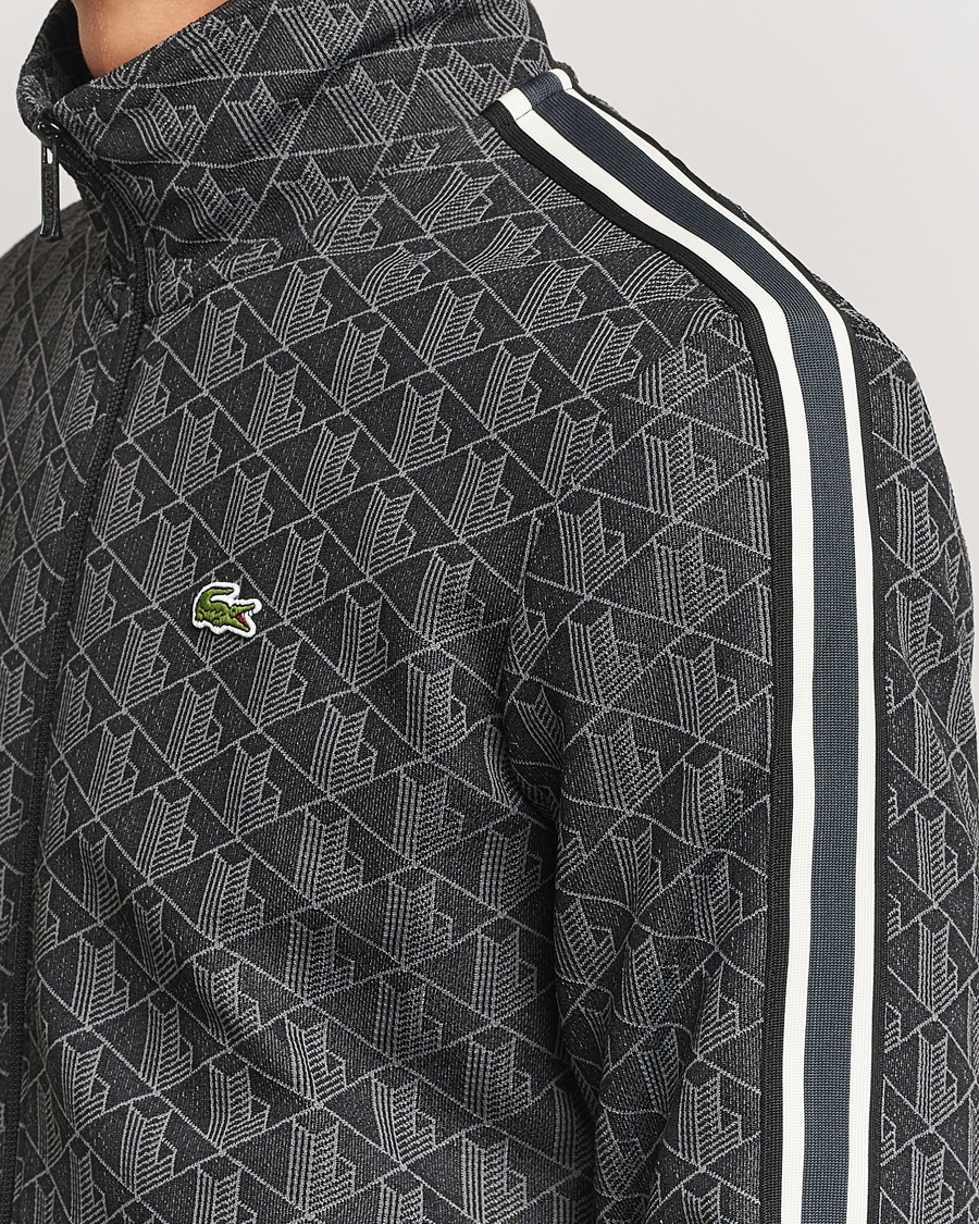 Lacoste Monogram Track Jacket Black/Graphite