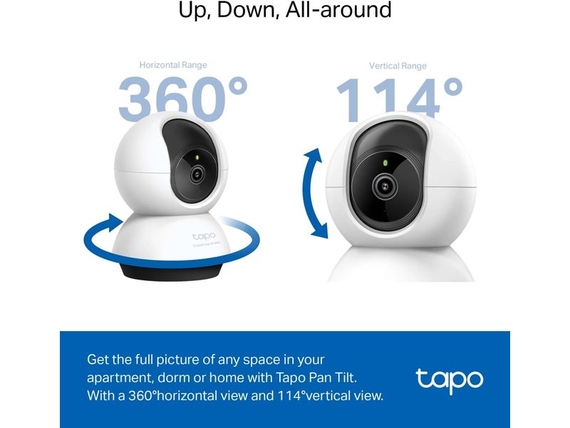 TP-Link Netzwerkkamera Tapo C220 Schwenken/Neigen AI Home Security Wi-Fi Kamera