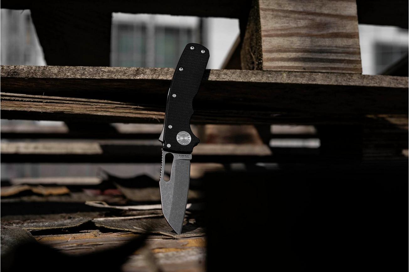 Demko Knives Shark-Cub Shark-Lock Shark Foot SC-20CV-BLKG10-SF Black G10, zakmes