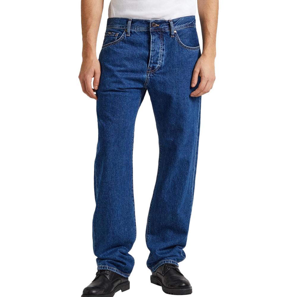 Pepe jeans Jean Droit Bleu Homme Pepe Jeans Relaxed