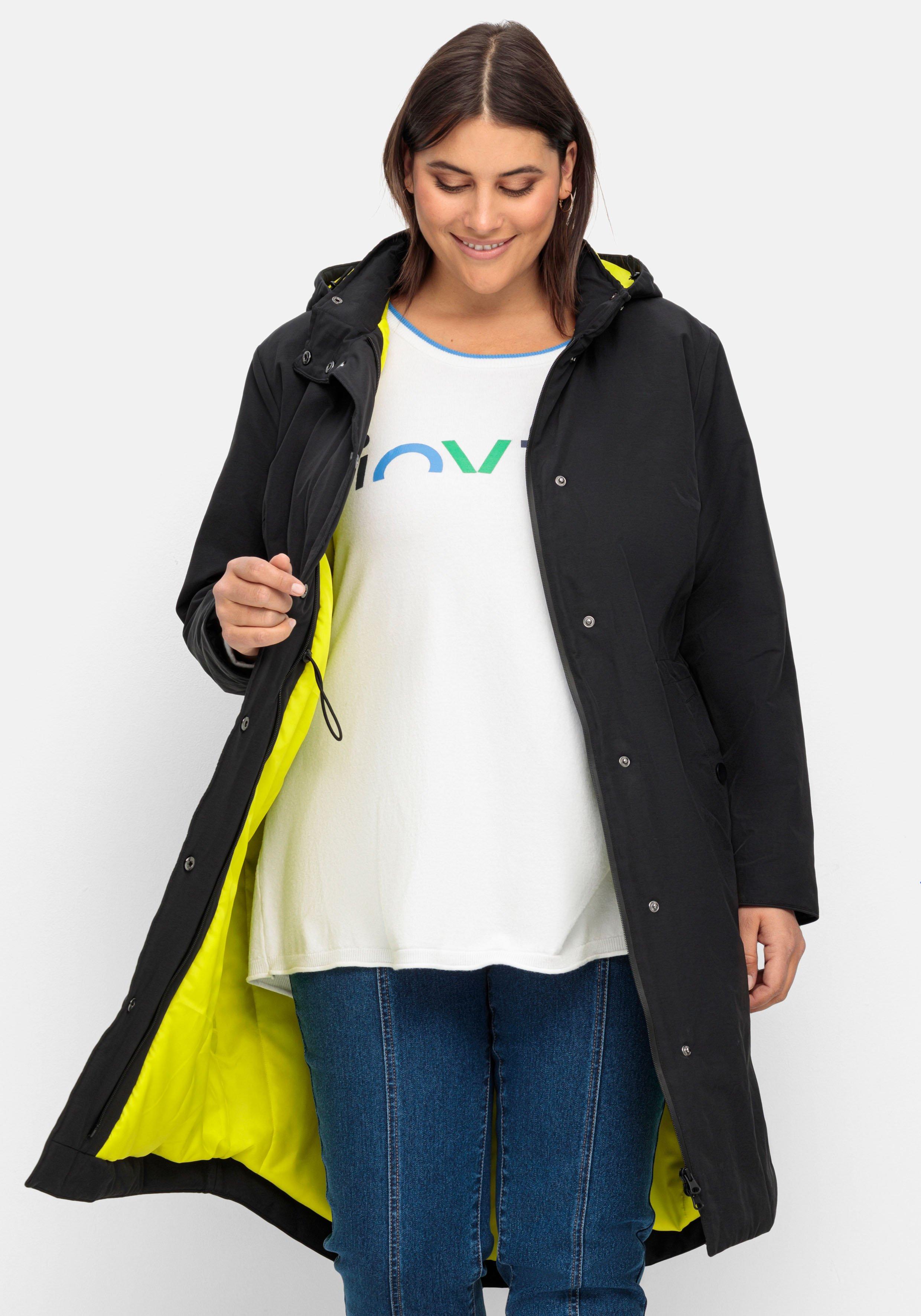 Parka mit Kontrastfutter, wasserabweisend