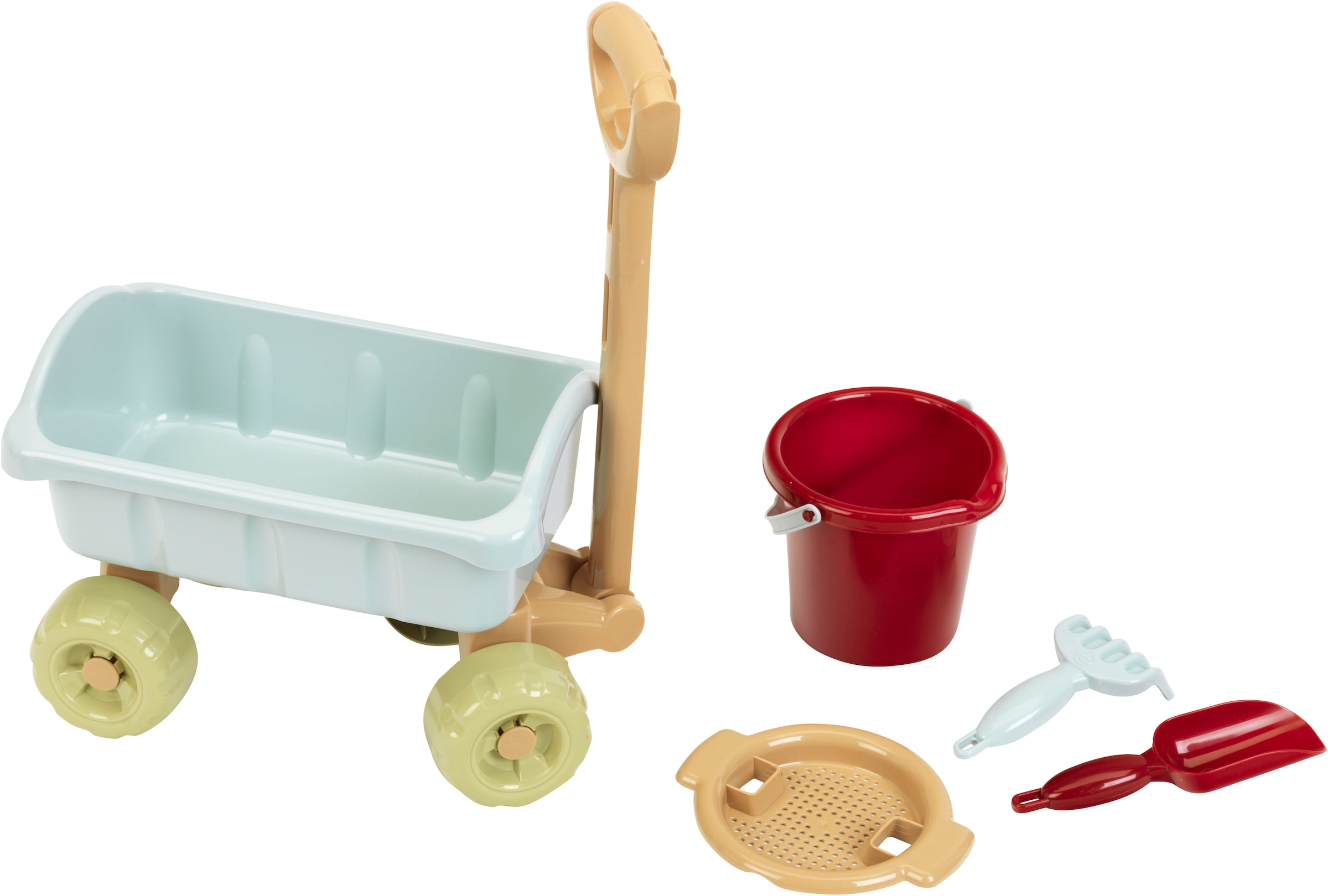 Klein Bollerwagen »Little Foot, Spiel-Bollerwagen mit Eimerset, aus Recyclingkunststoff« Made in Germany