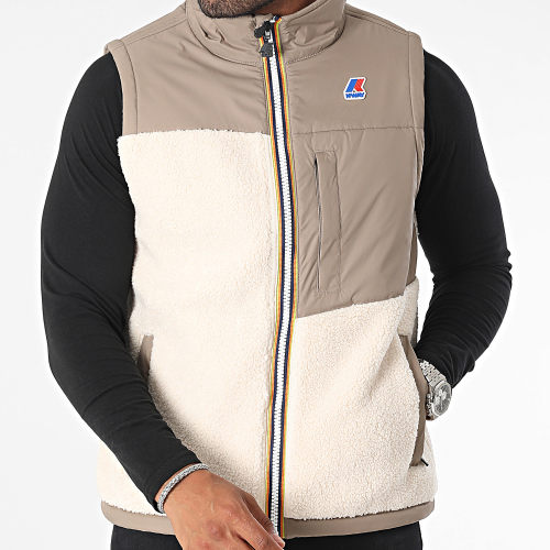 Veste Zippée Sans Manches Le Vrai 3.0 Neize Orsetto K7115VW Beige Taupe