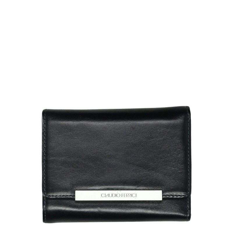 Claudio Ferrici Classico Tri-Fold Wallet Navy
