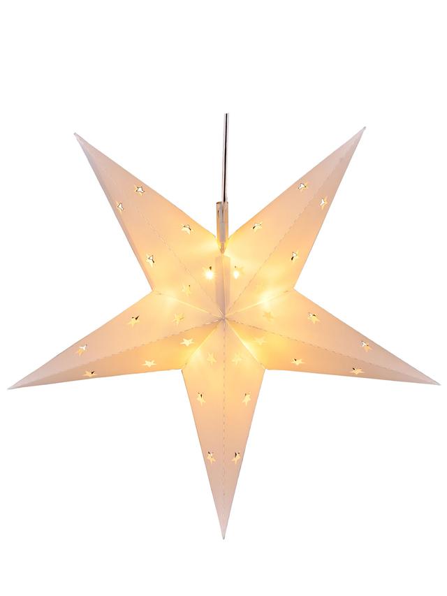 Weihnachtsstern mit sternförmigen Ausschnitten