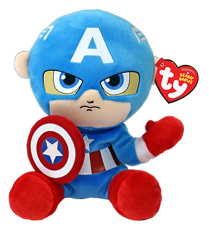 Ty Kuscheltier - Beanie Babys - 15 cm - Marvel Captain America