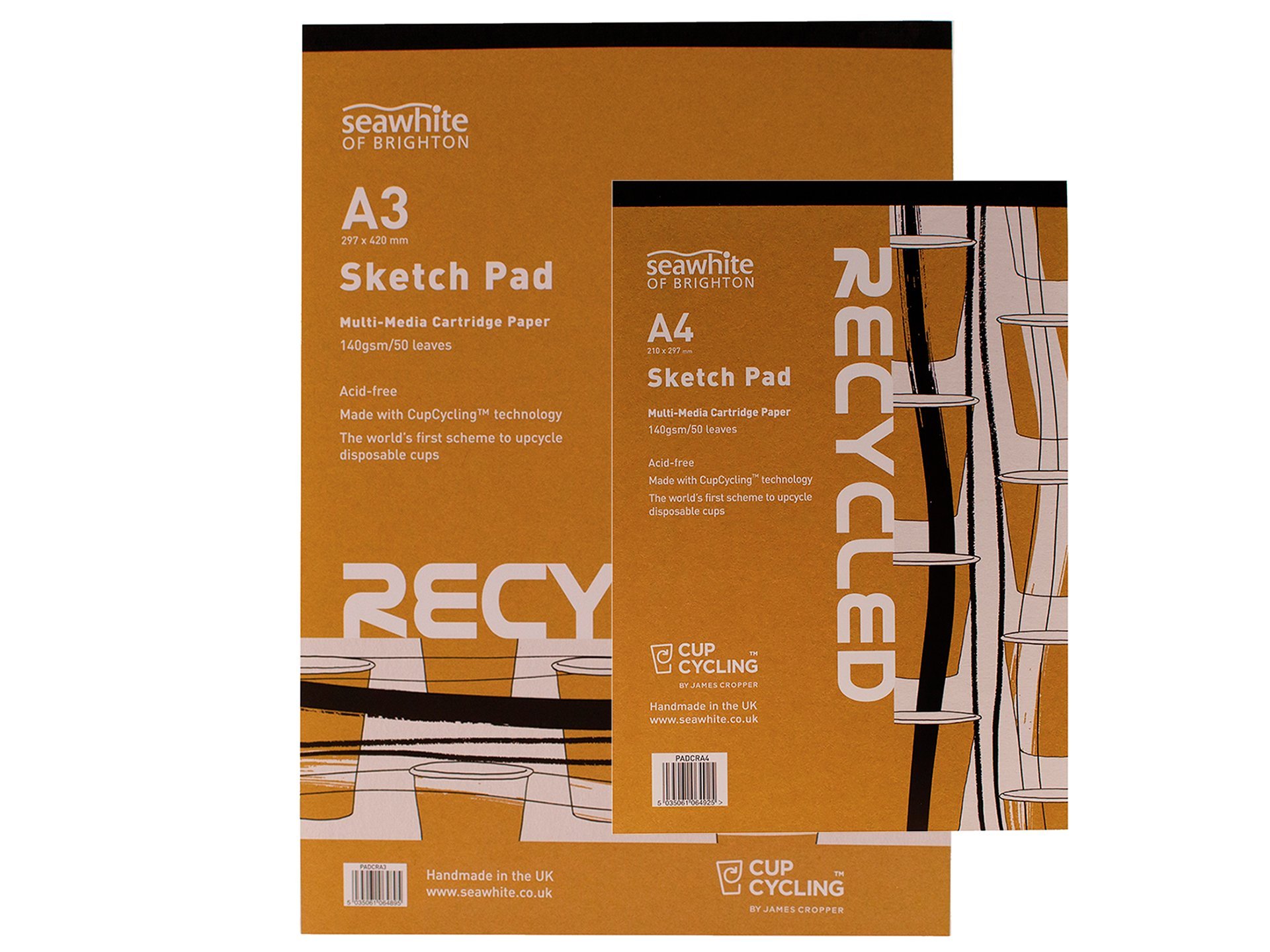 Seawhite Mixed Media Block Cupcycling 140 g/m²