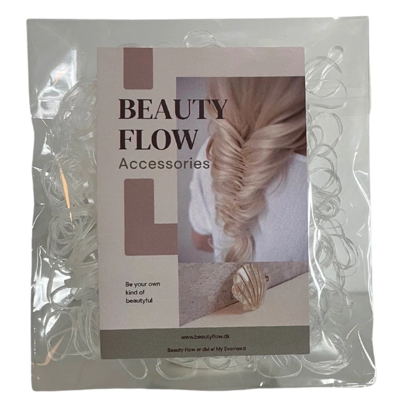 Beauty Flow Silicone Elastics 400 Pieces - Clear