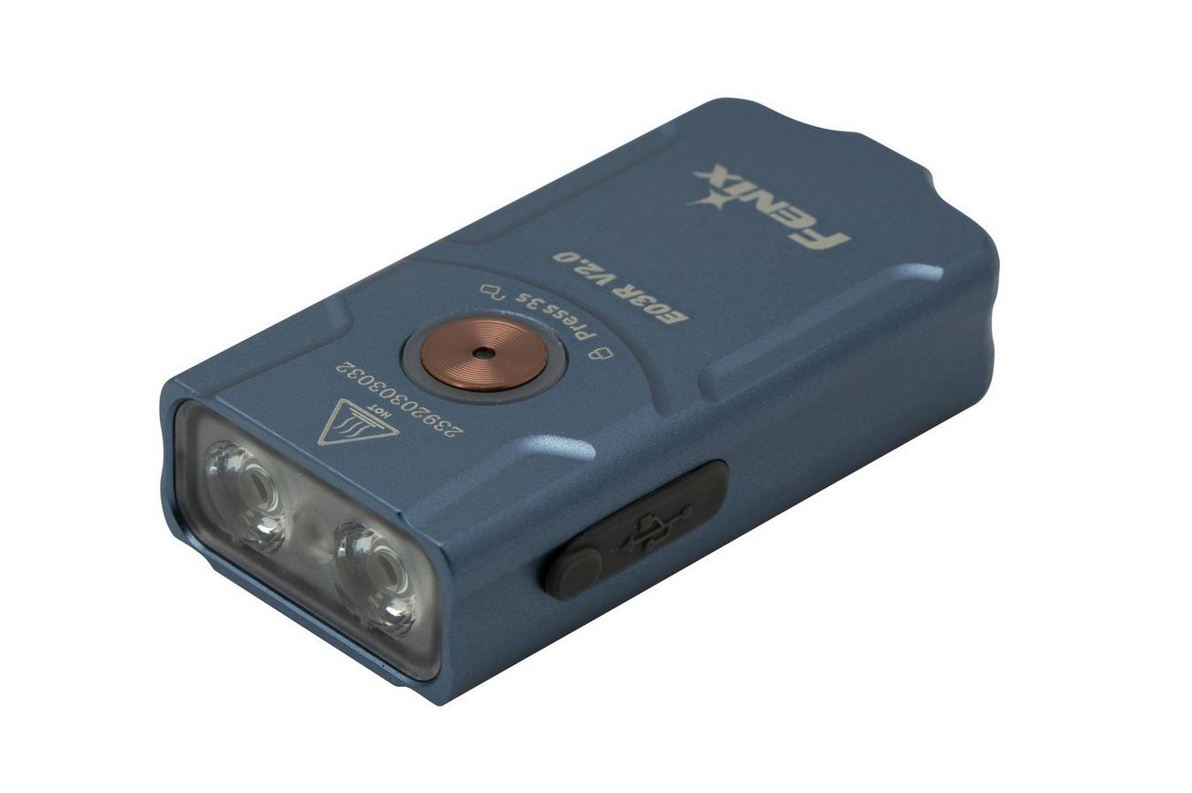 Fenix E03R V2.0 Blue sleutelhangerlamp