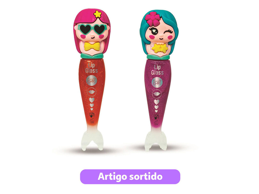 LIP GLOSS MERMAID CRAZY CHIC MODELOS SORTIDOS