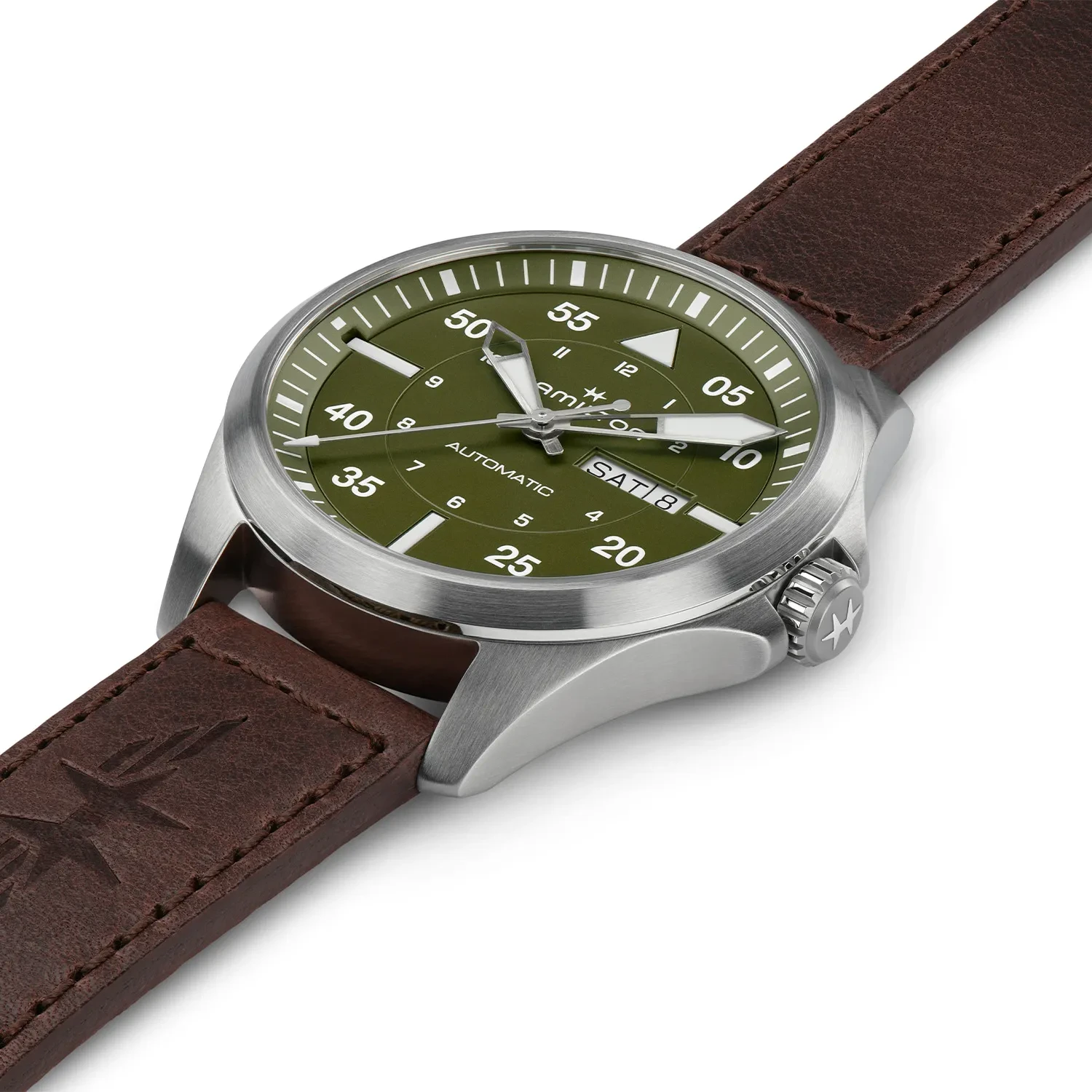 Hamilton Khaki Aviation Pilot Day Date Auto H64635560