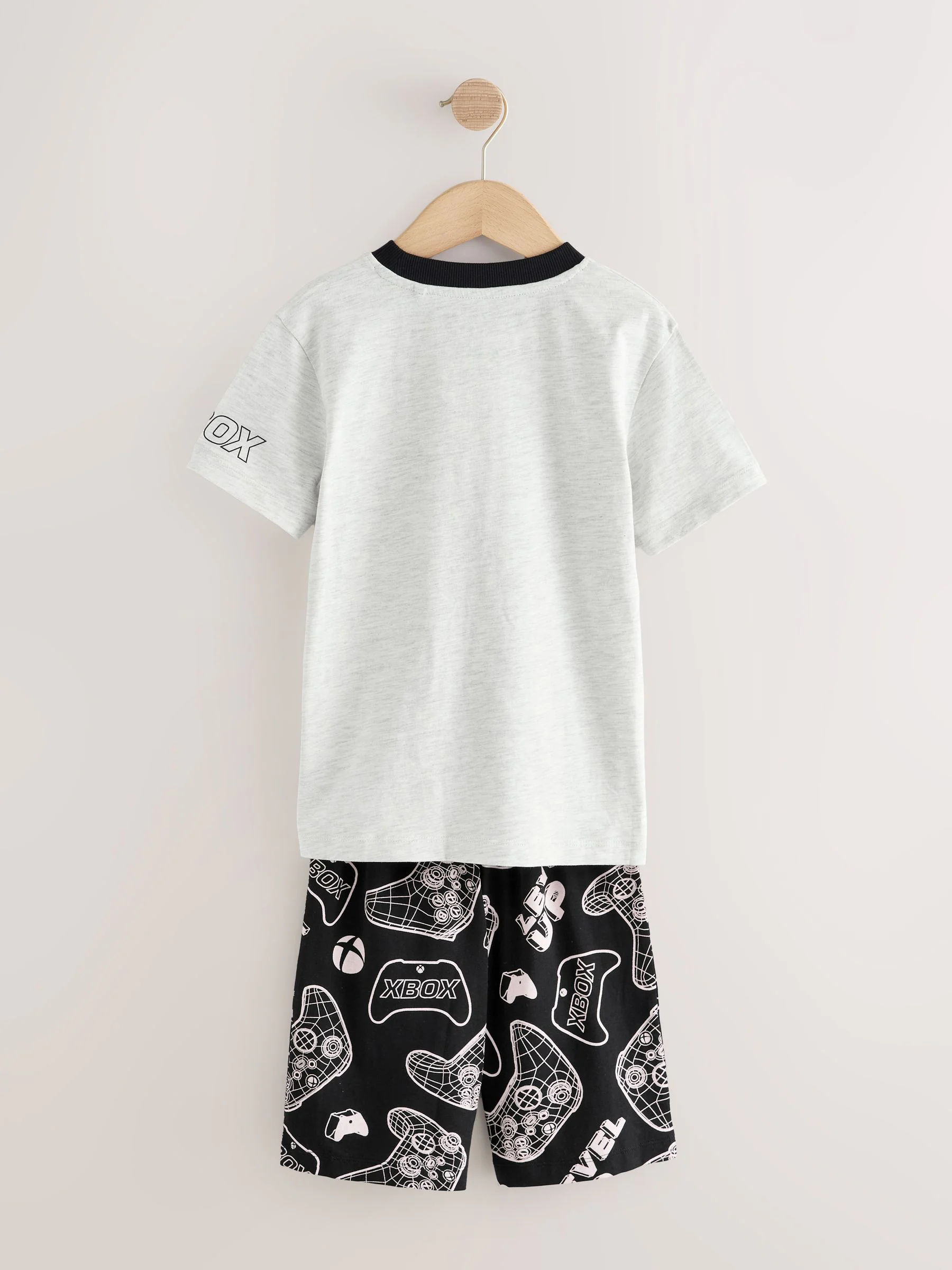 Black/Grey Xbox - License Short Pyjamas 2 Pack (5-16yrs)