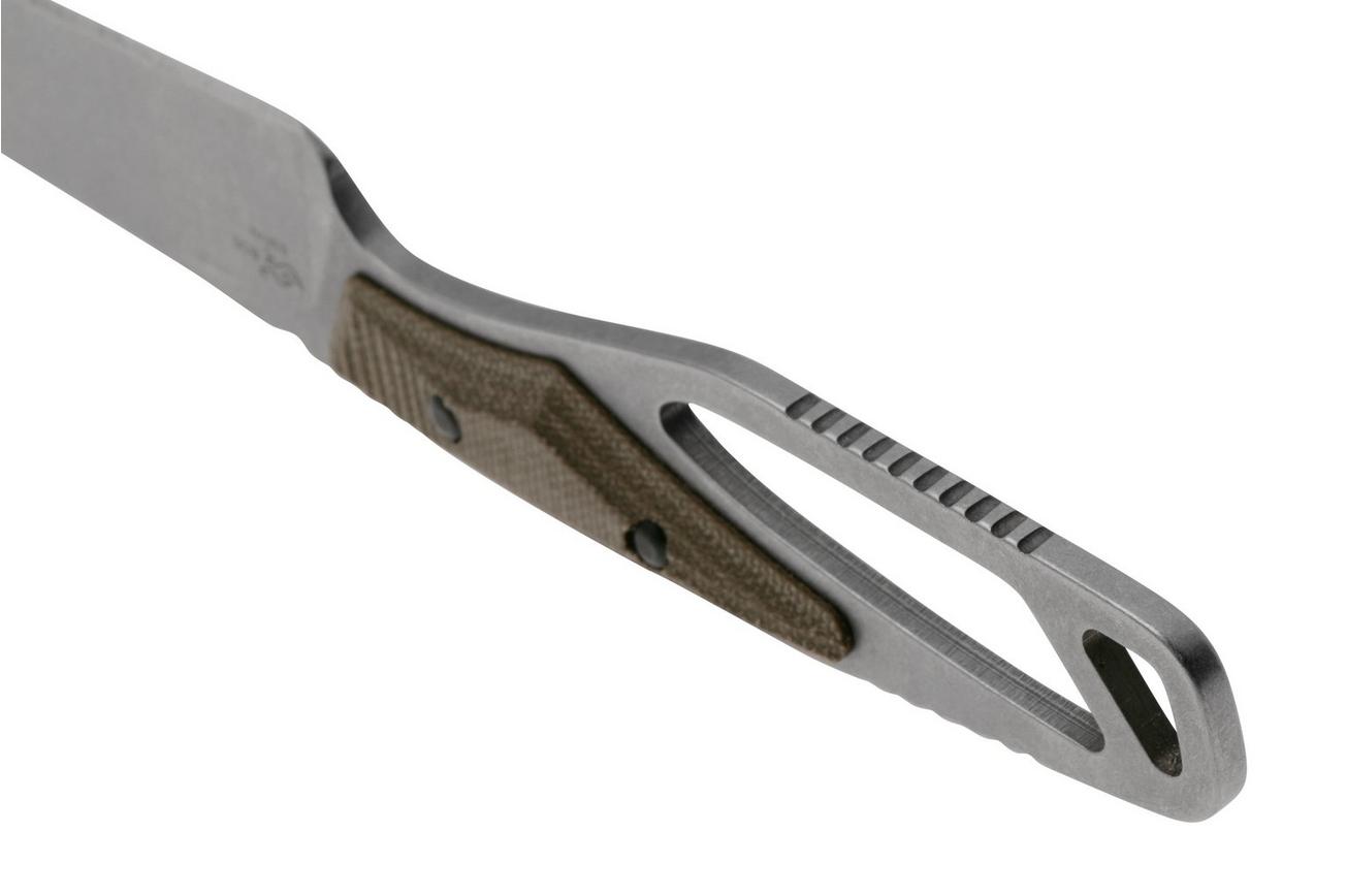 Buck PakLite Processor Pro 636GRS Green Micarta, vaststaand mes