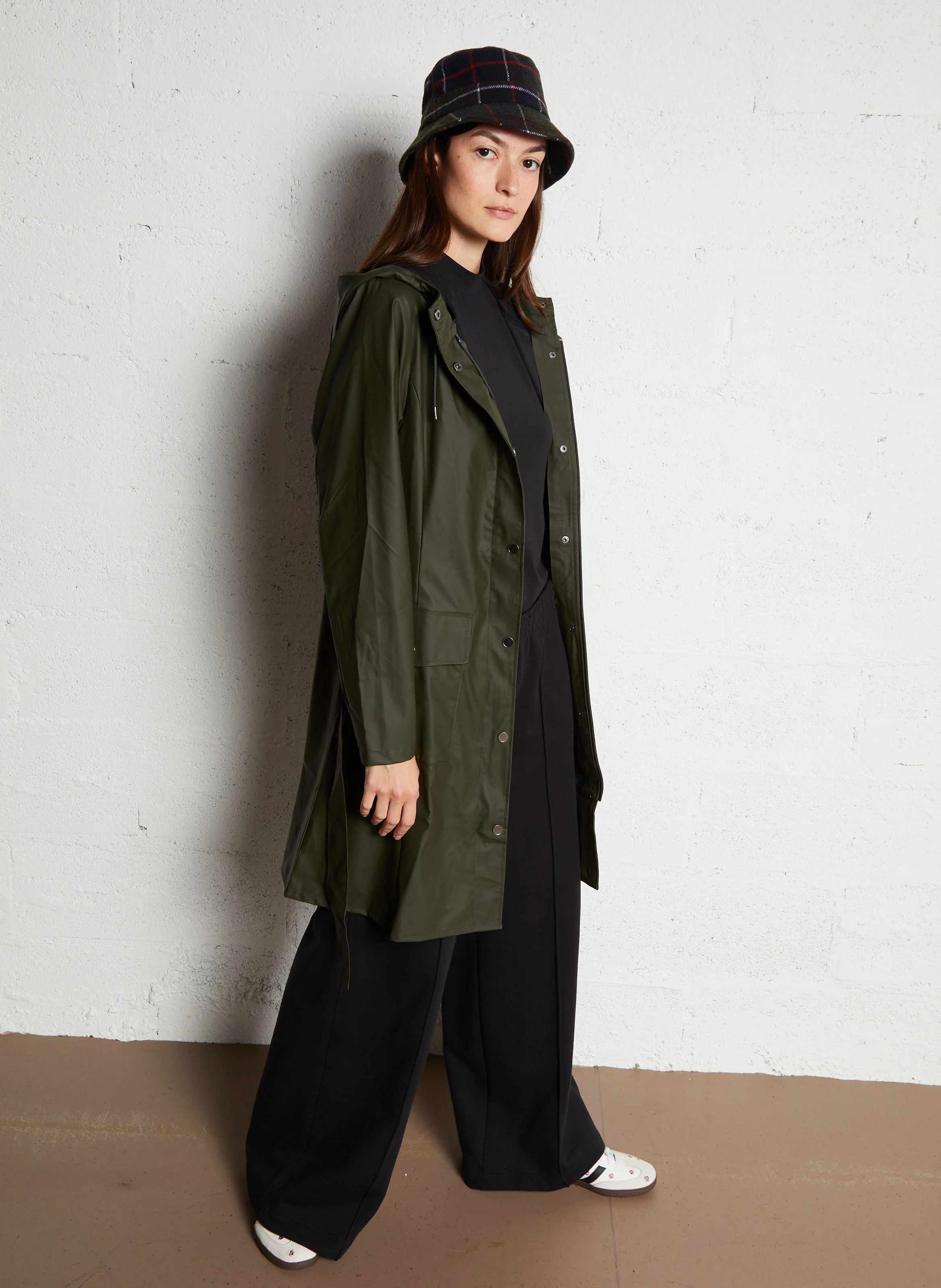 Trench imperméable à capuche | Kaki
