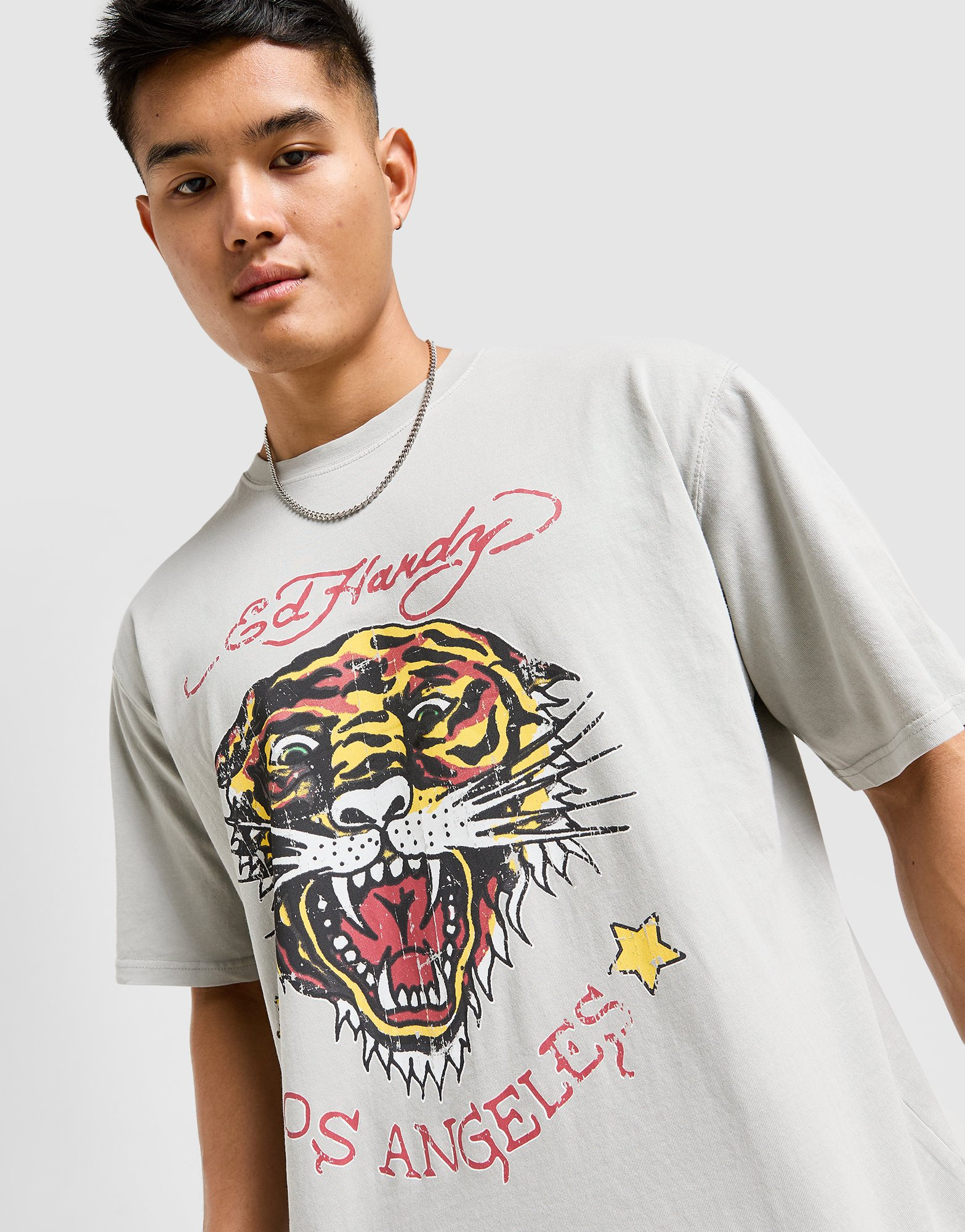 Ed Hardy T-shirt Tiger Homme