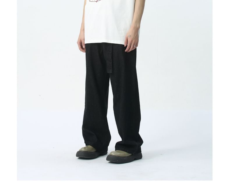 FAERIS - Mid Rise Wide Leg Jeans