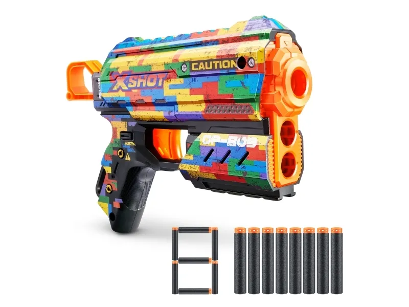 XSHOT legetøjsgevær Skins Flux, assorteret, 36516 (ZUR-36516)