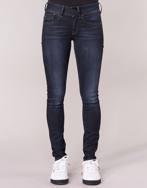 G-Star Raw - LYNN MID SKINNY WMN - Bleu Faded Blue