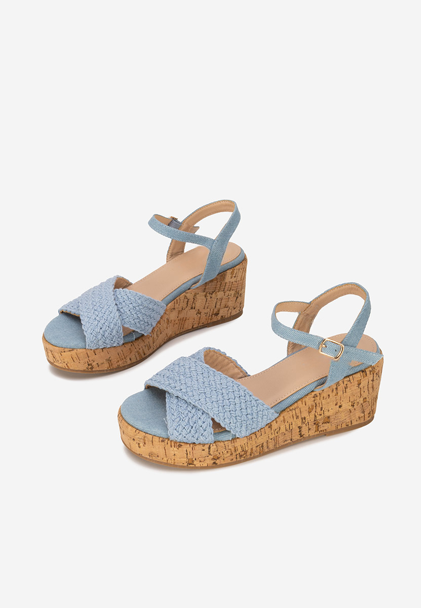Sandales à plateforme bleus Yarea