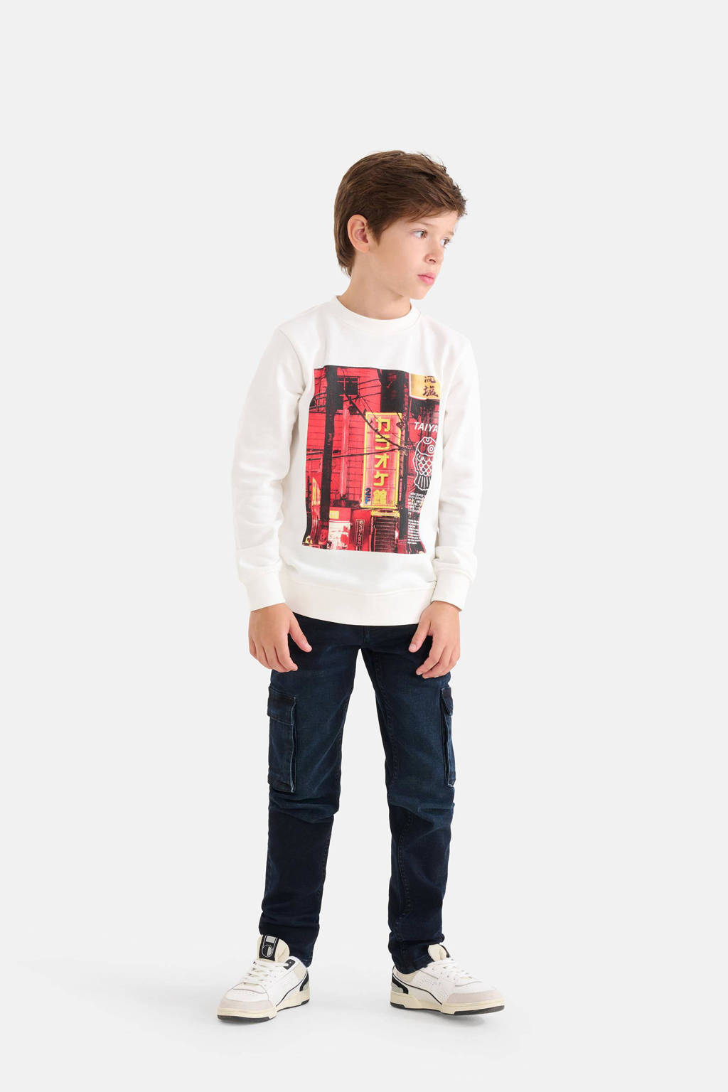 Shoeby regular fit cargo jeans blueblack
