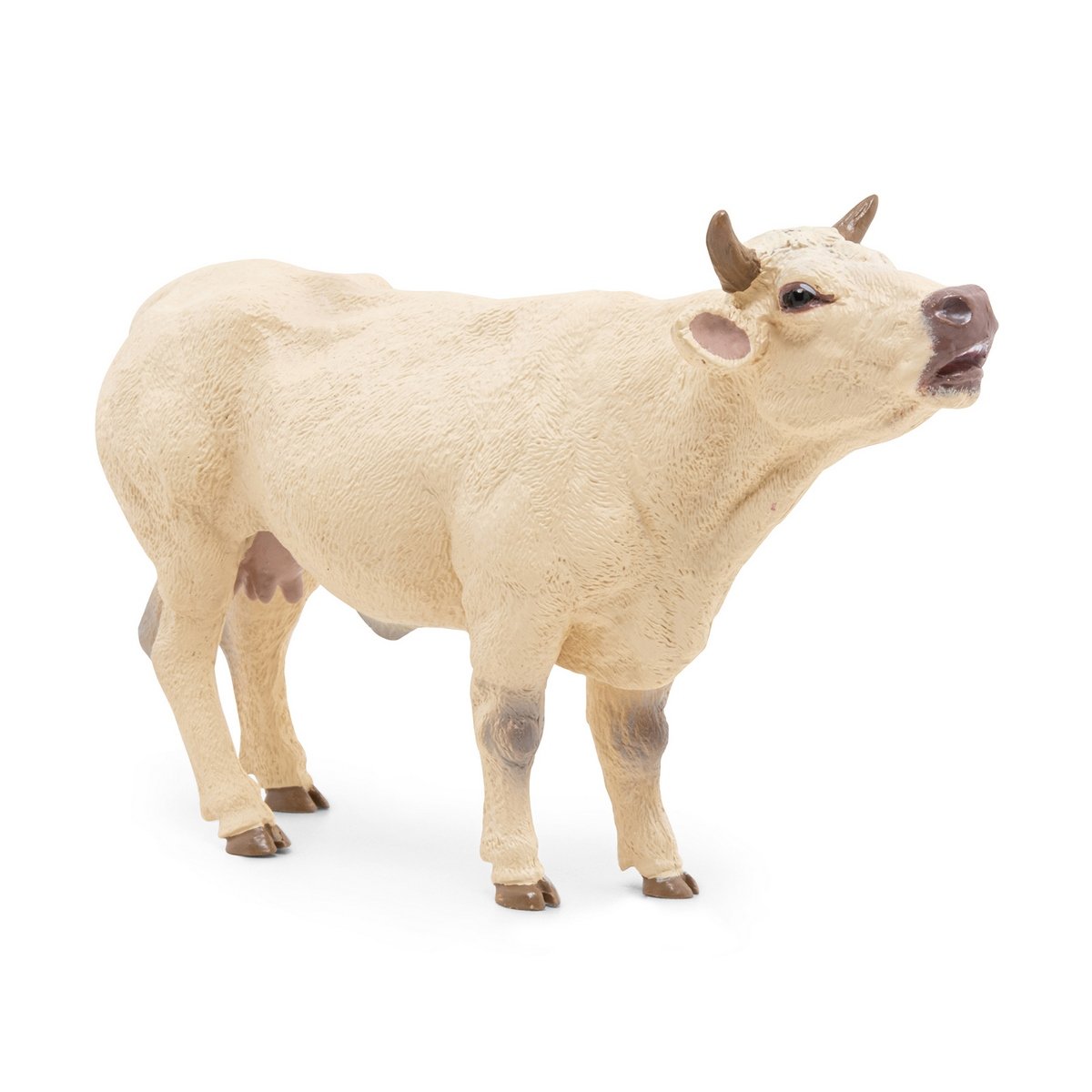Figurine Vache charolaise meuglant