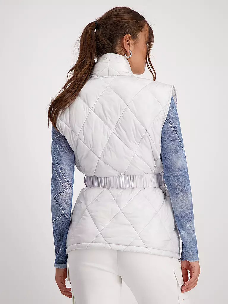 MONARI Steppgilet hellgrau