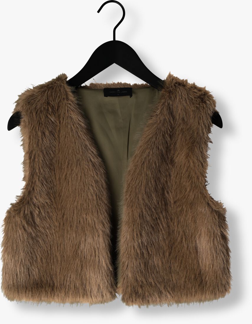 taupe aimee the label gilet isla
